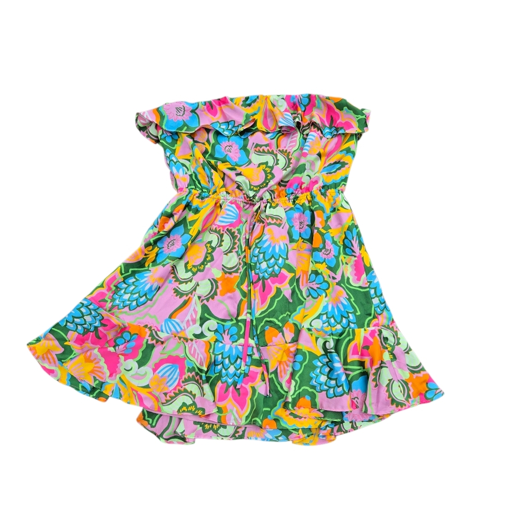 Baltic Born Colorful Floral Mini Dress
